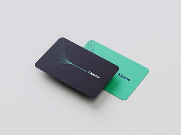 Kleene.ai business card mock-ups