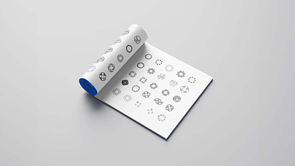 Octai brand design sketches