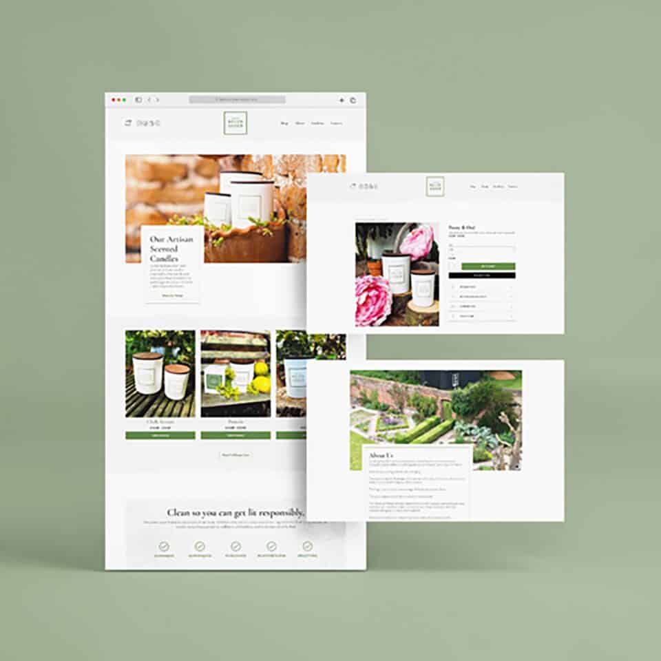 From the Walled Garden - WooCommerce candle store