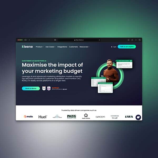 Kleene.ai Hero Section - High engagement High Conversion